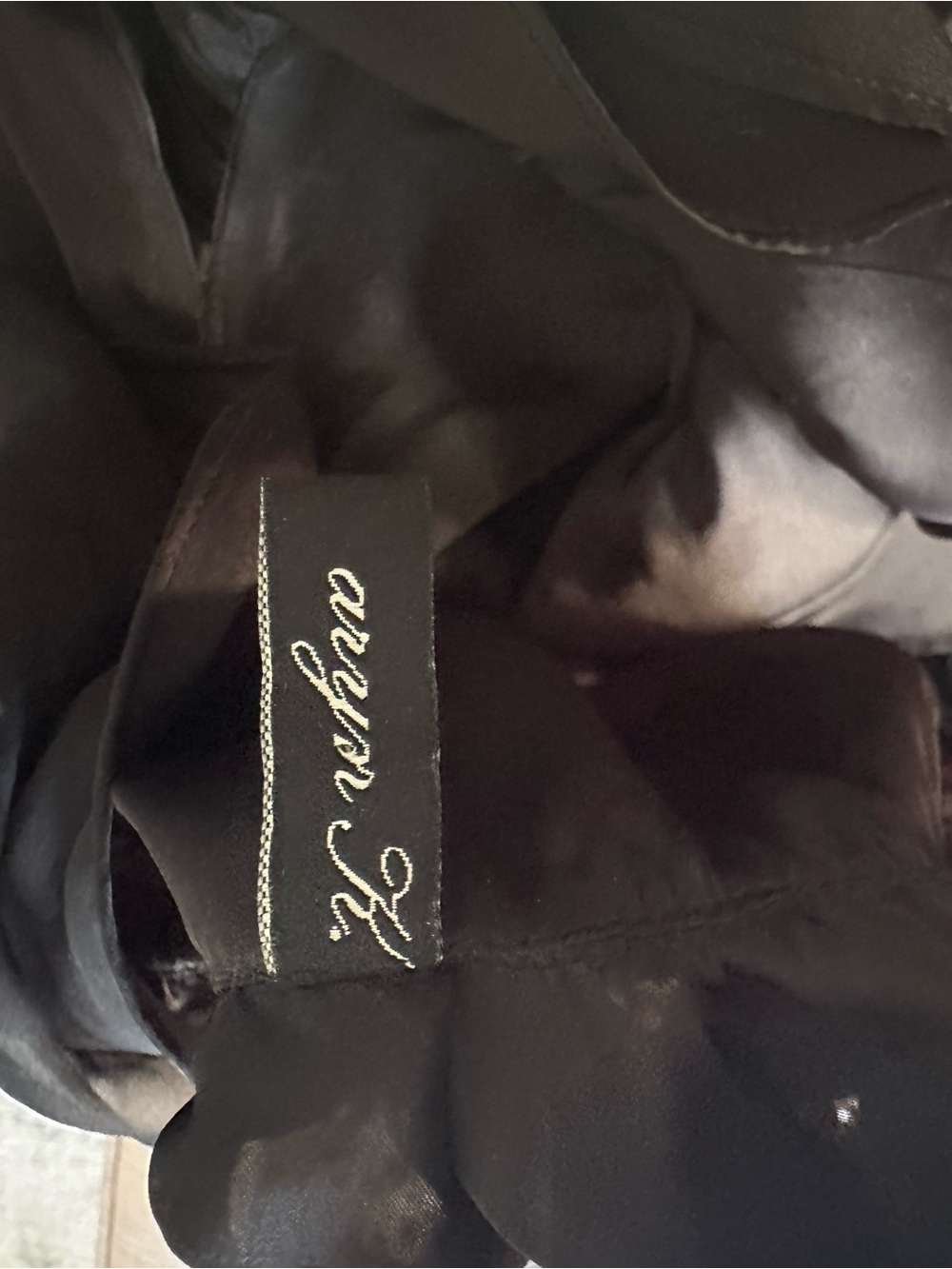 Aryn K Black Ruffle V-Neck Dress - Picture 3 of 4